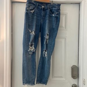 Judy Blue Distressed Boyfriend jeans. Size 14W